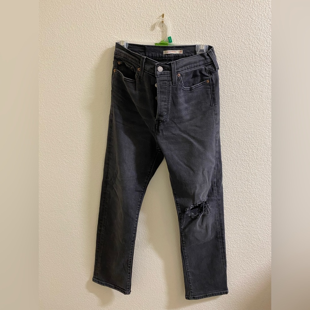 Women's Charcoal‎ Wedgie Straight Leg Jeans | 28